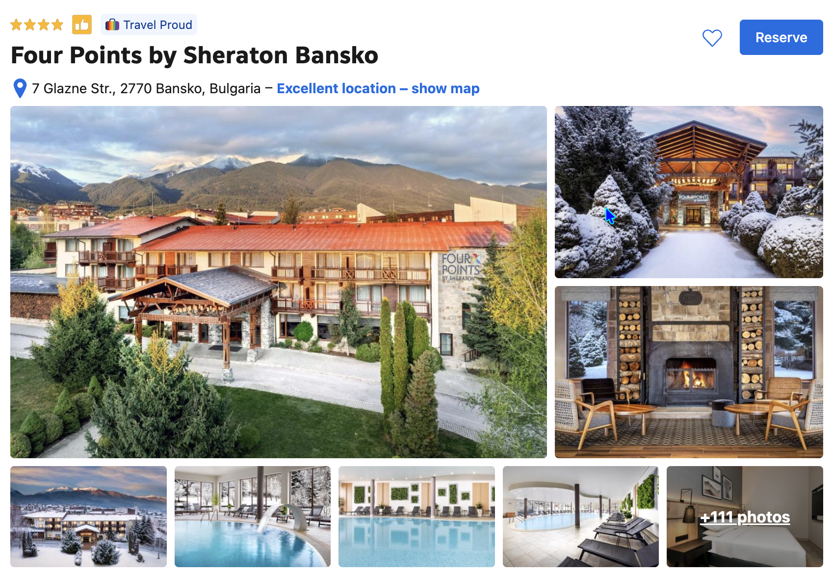 Four Points by Sheraton Bansko hotel screenshot